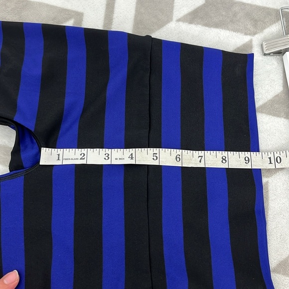 K-Deer Jamie‎ Stripe Capri length Leggings size Small - Picture 9 of 10